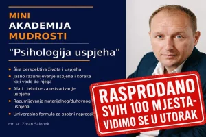 Mini Akademija Mudrosti: "Psihologija uspjeha" (7.7.2026.) - Online